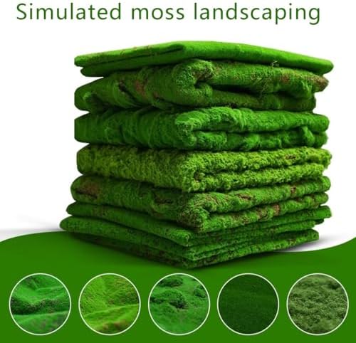 Artificial Moss Decorative Green Mat Plant Wall Panel Grass Home Bar 1X1m(2 Size) - Image 4