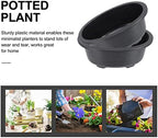 Angoily 2Pcs Bonsai Training Pot 17" Plastic Bonsai Pot with Drainage Hole Oval Planter for Desktop Decoration Nursery Garden Balcony - Image 7