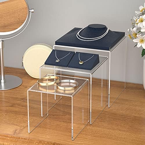 HIIMIEI Clear Acrylic Display Risers 2 Sets - Image 6