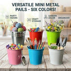 12Pcs Hanging Planter, Colorful Metal Iron Hanging Pot for Railing Fence Balcony Garden Home Decoration Flower Pots - Image 2