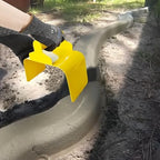 Concrete Curb Trowel, Garden Edging Curb Trowel Concrete Tool, Concrete Curb Trowel Edger, Landscape Curb Trowel with Putty Knife (Rectangle) - Image 3