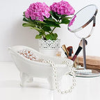Gejoy 8 Pcs Mini Ceramic Bathtub Planter Pot, 5.6" Succulent Soap Dish - Image 6