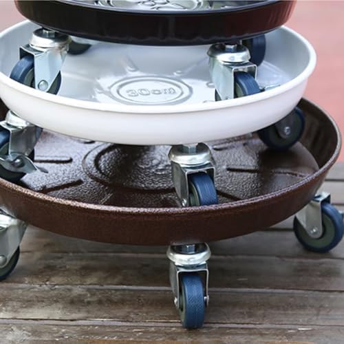 Rolling Plant Caddy Dolly with Wheels, 16" Heavy Duty Plant Stand on Casters for Planters, Wheeled Plant Roller Base for Indoor Outdoor Flower Pot, Black, 1 Pack - Image 5