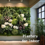 36 Pockets Living Wall Planter Indoor, Self Watering Wall Hanging Planters for Outdoor Plants Stackable, Cascading Vertical Planter Garden (36 planters White) - Image 4
