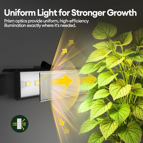 Maygrove Grow Lights for Indoor Plants, Sunlike Full Spectrum 5000K 2FT LED Growing Lamp 60W (4 x 15W), T5 Grow Light Strip for Seed Starting, Vegetables, Linkable, Black, 4-Pack - Image 4