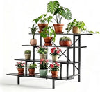 Zhongma 4 Tier Sturdy Heavy Duty Metal Plant Stand indoor & outdoor by Zhongma