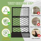 aboxoo 59" Metal Planter Box with Privacy Screen Trellis Raised Bed - Image 4