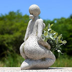 Face Planter Pot Head Planter for Outdoor Indoor Unique Garden Decor - Image 6