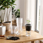 30 Pack 3.5" Self Watering Propagation Pots Clear, Plain Cup - Image 6