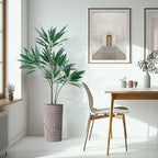 SIGNWIN Artificial Tree in Geometric Pattern Planter, Fake Dracaena Tree Silk Tree for Indoor and Outdoor Home Decoration - 66" Overall Tall (Plant Pot Plus Tree) - Image 6