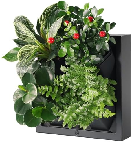 Wall Mounted Planter, Vertical Garden with 4 Grow Pots by Unknown