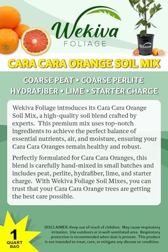 Cara Cara Orange Tree Growing Soil Mix – Custom Soil Blend – Potting Mix for Cara Cara Orange Trees – Specially Developed by and for Professional Nursery Growers - Nutrient-Rich Formula (2 Quarts) - Image 2