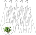 10 Pack 24 Inches Strong Wire Plant Hangers for Hanging Baskets 4 Orchid Hanging Basket Wire Metal Hook Hanger for Greenhouse Supplies Gardening Indoor Outdoor Patio Hook Flower Pot Basket by LEIFIDE