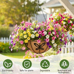 4pcs 14 inch Metal Hanging Baskets Round Wire Plant Stand with Coco Lining Cushion Decorative Planter Hanger Garden Indoor Outdoor Watering Hanging Basket （HD） - Image 2
