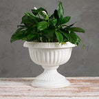 Grecian Urn Planter, White, 18-Inch - Image 3