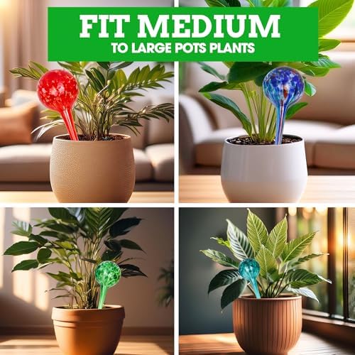 Besti Self-Watering Globes – 4-Pack Extra Large Watering Globes for Plants – Automatic Watering System for Potted Plants – Holds 380-400ml, Waters Plants Up to 2 Weeks (Set of 4 Extra Large) - Image 4