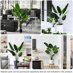 Bird of Paradise 6 FT Artificial Plant (Set of 2) Outdoor Faux Topiary Trees with Planters,6 Feet Fake Floor Plant Potted for Front Porch Home Office Living Room Decorations - Image 6
