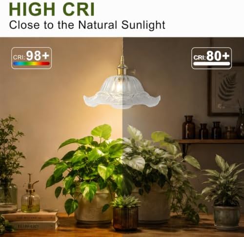 Hanging Grow Lights for Indoor Plants, 12W Full Spectrum 98+ CRI Grow Lamp - Image 5