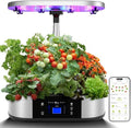 WiFi 12 Pods Hydroponics Growing System with APP Control,Indoor Garden up to 30" Height Adjustable with 48W Full Spectrum Grow Lights, Silent Pump System, Automatic Timer,Ideal Gardening Gifts by Agrestem