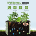 G GOOD GAIN Round Raised Garden Bed Outdoor, 2x2x1ft, 3Pcs, Olive Green - Image 5