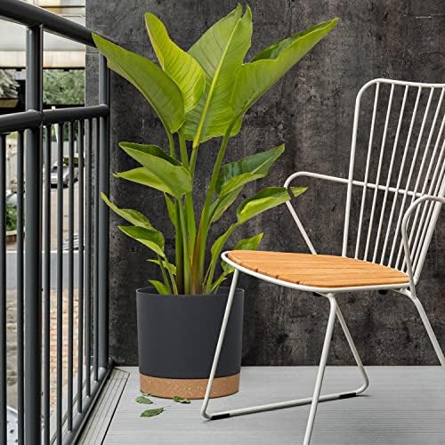 Plant Pots for Indoor Plants, 2 Pack 12 Inch Pots for Plants (12” Black) - Image 4