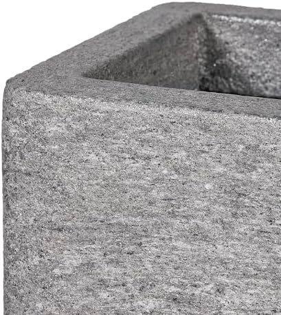 24" Rectangular Indoor Outdoor Planter, Light Gray, Windowsill Plant Box - Image 7
