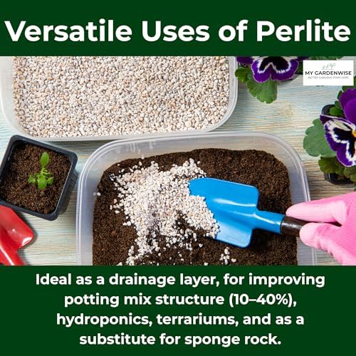 GARDENWISE Perlite for Plants, Coarse and Chunky Horticultural Perlite, Organic Perlite for Gardening Indoor & Outdoor, Perlite Bulk Bag, Made in USA (20 quarts) - Image 5