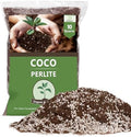 Coco Coir Perlite Mix - Retain Moisture, Improve Drainage & Aeration - Coco Peat Perlite Potting Mix, Loose Organic Potting Soil for Indoor Plants, 10 Quarts by Bigmeta