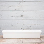 Root & Vessel 16362 Countryside Flower Box Planter, 36-Inch, White. - Image 2