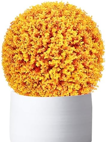 Artificial Plant Topiary Ball Faux Boxwood Decorative Balls 12in, Faux Grass Decor Fake Plant, Decorative Faux Dried Moss Balls, Decorative Balls for Home Decor by ATYUJKB