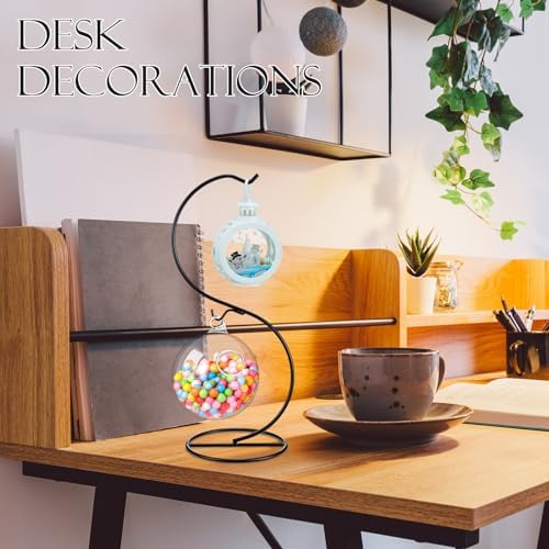 Tatuo 20 Pcs Ornament Holder Stand with Hooks for Glass Ball,Elegant - Image 4