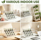 Clear Plant Growing Cabinet Tabletop Nursery Enclosure with Top - Image 7
