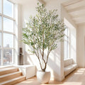 7ft Faux Olive Tree with Pot & Moss Artificial Olive Plant Fake Olive Tree for Home Decor, Large Indoor Artificial Trees Faux Plants Indoor Durable Artificial Trees for Living Room/Office by BringNatureToYourHome%EF%BC%81