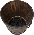 VegTrug Barrel Planter Medium 46cm Burnt Oak - Image 4
