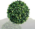 Round Faux Boxwood Decorative Balls Dia 14in, Artificial Plant Topiary Ball Faux Boxwood Grass Balls, Eucalyptus Leaf Topiary Ball, Faux Grass Decor Fake Plant Small Artificial Plants by ATYUJKB