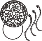 OwnMy Cast Iron Plant Stand Indoor Outdoor Metal Plant Stand Heavy Duty - Image 5