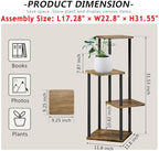 AZERPIAN 4 Tier Tall Plant Stand Indoor Corner Tiered Shelf Metal MDF Board - Image 4