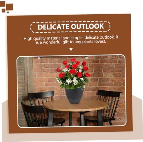 Stone Shape Resin Succulent Flower Pot for Patio Gardening - Image 2