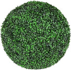 Artificial Plant Topiary Ball 15in, Faux Boxwood Balls, Boxwood Balls Outdoor, All-Year Green Faux Plant Decorative Balls for Backyard, Balcony,Garden, Wedding and Home DéCor by MHUQIA