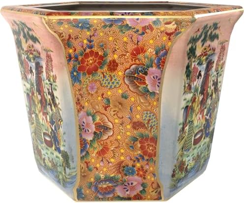 10" Horse in Meadow Porcelain Flower Pot - Image 6