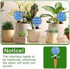 VOREEN Blue Mosaic Self Watering Globes 2 Pack, 500ml Handmade Glass Terracotta Plant Spikes, Automatic Self Watering Devices for Indoor Outdoor Pots, Decorative Water Saver Gift for Garden Lovers - Image 6