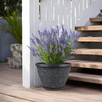 Nooulap 4 Pack 12 Inch Pots for Plants, Flower Pots Outdoor Indoor, Gray - Image 4