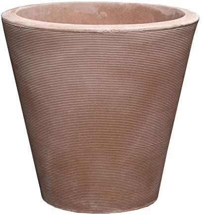 Crescent Garden A118034A Rotational Molded Madison Planter, Weathered Terracotta, 34" by CrescentGarden