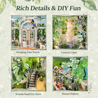 Rolife Greenhouse Miniature House Kit with LED Light - Image 3