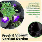 Hanging Planter Bags Vertical Wall Mounted Plant Grow Bags 36 Pocket Fabric Pots for Home Balcony - Image 7