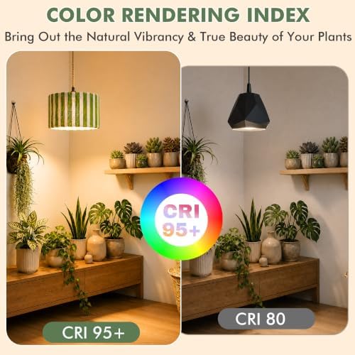 Hanging Grow Lights for Indoor Plants, Full Spectrum Plant Light with Timer - Image 3