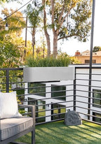 Veradek Demi Series Railing Planter - Round Window Box with Bracket - Image 6