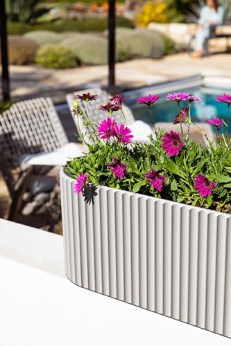 Veradek Demi Series Window Box Planter - Round Outdoor Planter - Image 5