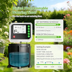 Automatic Watering System with Programmable Timer,Auto Drip Irrigation System with 13-Gallon Bucket for 15 Potted Plants,Low Water Level Sensor for Garden, Balcony, Indoor Plants, Drip Irrigation - Image 6