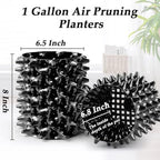 RooTrimmer 1 Gallon Air Pruning Containers, New Plastic Nursery Pots, Fruit Vegetable Garden Self-Planting Pots, Black (1G-10P) - Image 3